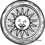 Charming Oval Sun Coloring Pages 3