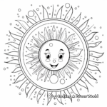 Charming Oval Sun Coloring Pages 4