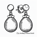 Charming Pearl Earring Coloring Pages 2