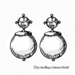 Charming Pearl Earring Coloring Pages 4