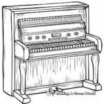 Charming Toy Piano Coloring Sheets 3
