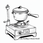 Charming Vintage Coffee Grinder Coloring Pages 2