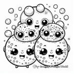 Cheerful Bubble Characters Coloring Pages 4