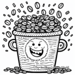 Cheerful Coffee Beans Coloring Pages 1
