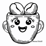 Cheerful Coffee Beans Coloring Pages 3