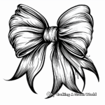 Cheerleading Bow Coloring Pages 1