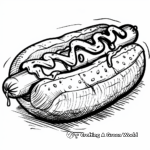 Cheese-Laden Coney Dog Coloring Pages 2