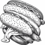Cheese-Laden Coney Dog Coloring Pages 3