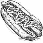Cheese-Laden Coney Dog Coloring Pages 4