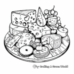 Cheese Platter Coloring Pages for Cheese Lovers 2