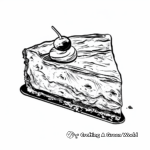Cheesecake Slice Coloring Pages for Adults 3