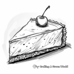 Cheesecake Variety Coloring Pages 1