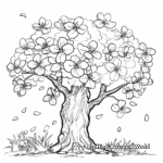 Cherry Blossom Spring Calendar Coloring Pages 2