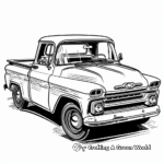 Chevy Apache Antique Truck Coloring Pages 1