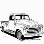 Chevy Apache Antique Truck Coloring Pages 2