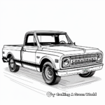 Chevy Apache Antique Truck Coloring Pages 3
