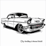 Chevy Bel Air Vintage Car Coloring Pages 1