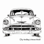 Chevy Bel Air Vintage Car Coloring Pages 2
