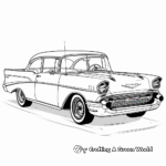 Chevy Bel Air Vintage Car Coloring Pages 4