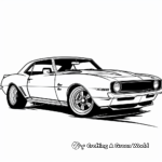 Chevy Camaro Muscle Car Coloring Pages 2