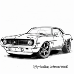 Chevy Camaro Muscle Car Coloring Pages 3