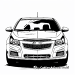 Chevy Cruze Compact Car Coloring Pages 1