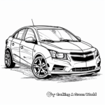 Chevy Cruze Compact Car Coloring Pages 2