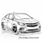 Chevy Cruze Compact Car Coloring Pages 4