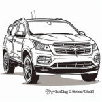 Chevy Equinox SUV Coloring Pages 1