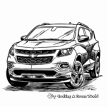 Chevy Equinox SUV Coloring Pages 4