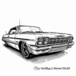Chevy Impala Classic Car Coloring Pages 1