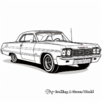 Chevy Impala Classic Car Coloring Pages 3