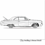 Chevy Impala Classic Car Coloring Pages 4