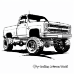 Chevy S10 Extreme Truck Coloring Pages 1