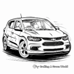 Chevy Sonic Compact Car Coloring Pages 2
