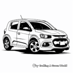 Chevy Sonic Compact Car Coloring Pages 3