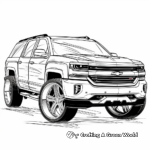 Chevy SUV fleet Coloring Pages 1