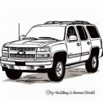 Chevy SUV fleet Coloring Pages 2