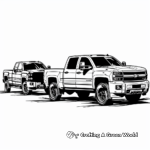 Chevy Truck Family Coloring Pages: Full-Size, Mid-Size, and Compact 2