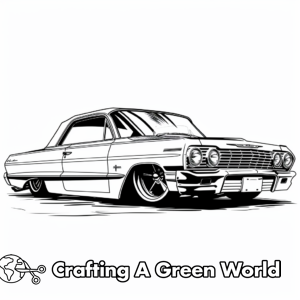 Lowrider Coloring Pages - Free &amp; Printable!