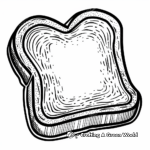 Child-friendly Nutella Bread-spread Illustration Coloring Pages 1