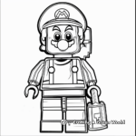 Children Friendly Simple Lego Mario Coloring Pages 1