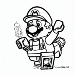 Children Friendly Simple Lego Mario Coloring Pages 3