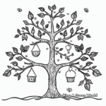 Children's Beginners Family Tree Coloring Pages 4