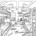 Children's Fantastically Themed Room Coloring Pages 1