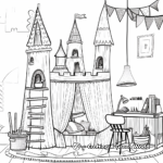 Children's Fantastically Themed Room Coloring Pages 2