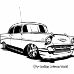 Children's Friendly Chevy Cartoon Car Coloring Pages 1