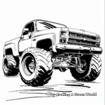Children's Friendly Chevy Cartoon Car Coloring Pages 4