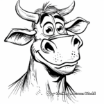 Children's Friendly Taurus Coloring Pages 1