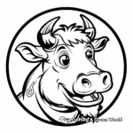 Children's Friendly Taurus Coloring Pages 2